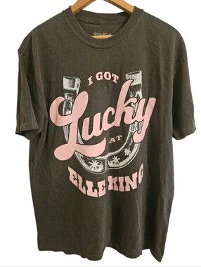 Elle King I Got Lucky 2023 Tour Shirt Band Tee Sz L Unisex Cotton New